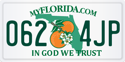 FL license plate 0624JP