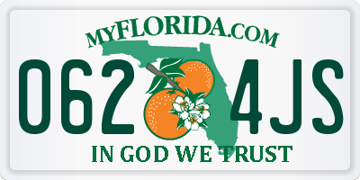 FL license plate 0624JS