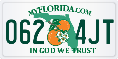 FL license plate 0624JT