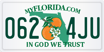FL license plate 0624JU