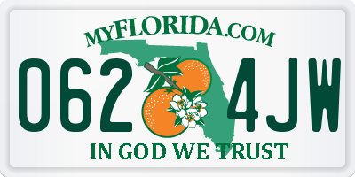 FL license plate 0624JW