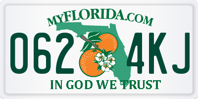 FL license plate 0624KJ