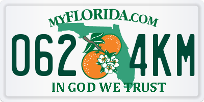 FL license plate 0624KM