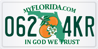 FL license plate 0624KR