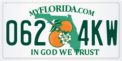 FL license plate 0624KW