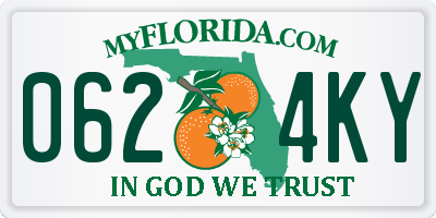 FL license plate 0624KY