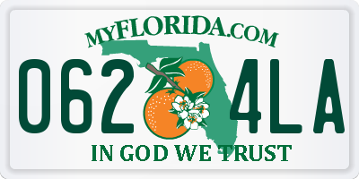FL license plate 0624LA