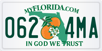 FL license plate 0624MA