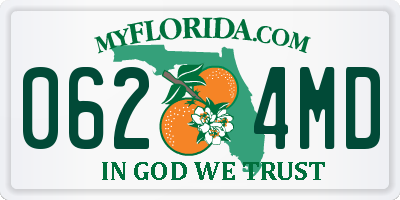 FL license plate 0624MD