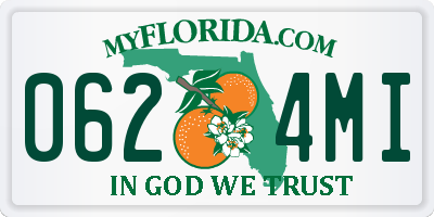FL license plate 0624MI