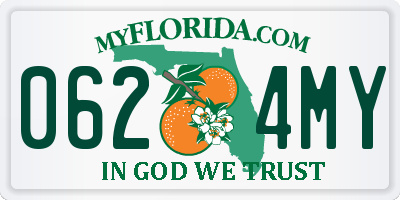 FL license plate 0624MY