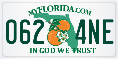 FL license plate 0624NE