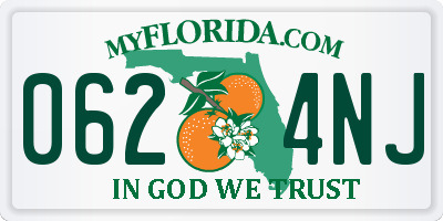 FL license plate 0624NJ