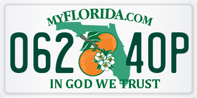 FL license plate 0624OP