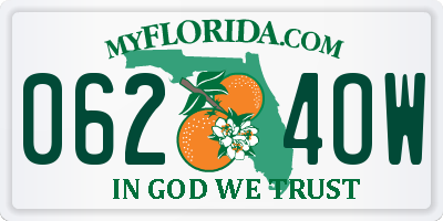 FL license plate 0624OW