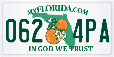 FL license plate 0624PA