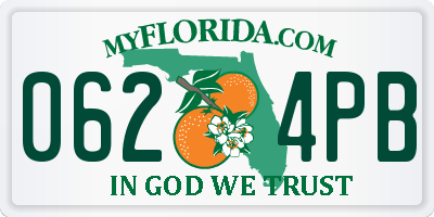 FL license plate 0624PB