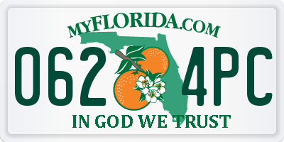 FL license plate 0624PC
