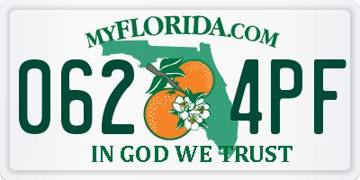 FL license plate 0624PF