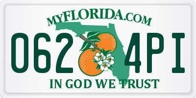 FL license plate 0624PI