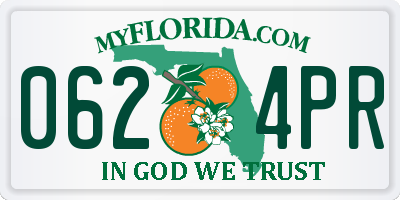 FL license plate 0624PR