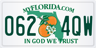 FL license plate 0624QW