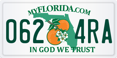 FL license plate 0624RA