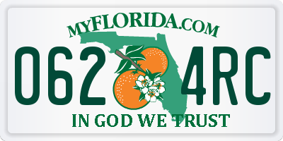 FL license plate 0624RC