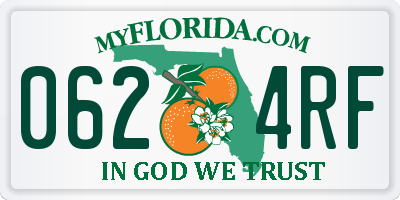 FL license plate 0624RF