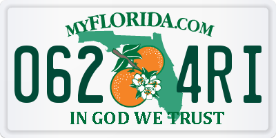 FL license plate 0624RI