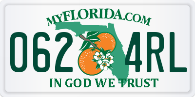 FL license plate 0624RL