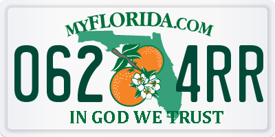 FL license plate 0624RR