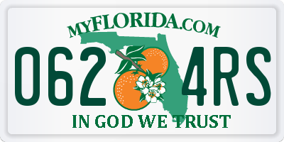 FL license plate 0624RS