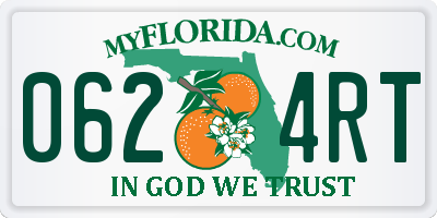 FL license plate 0624RT