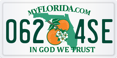 FL license plate 0624SE