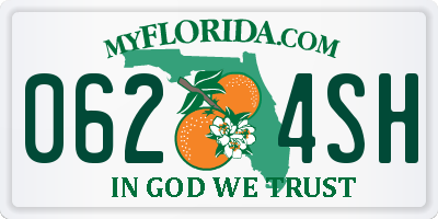 FL license plate 0624SH