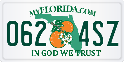 FL license plate 0624SZ