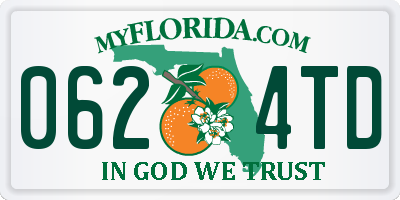 FL license plate 0624TD