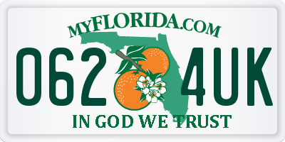 FL license plate 0624UK