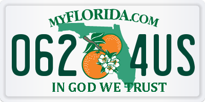 FL license plate 0624US