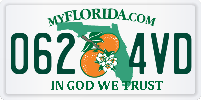 FL license plate 0624VD