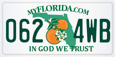 FL license plate 0624WB