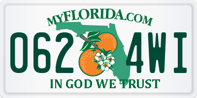 FL license plate 0624WI
