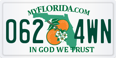 FL license plate 0624WN
