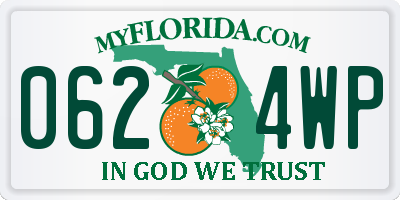 FL license plate 0624WP