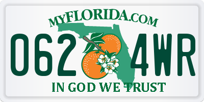 FL license plate 0624WR