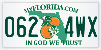FL license plate 0624WX