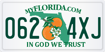 FL license plate 0624XJ