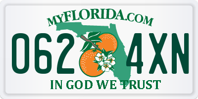 FL license plate 0624XN