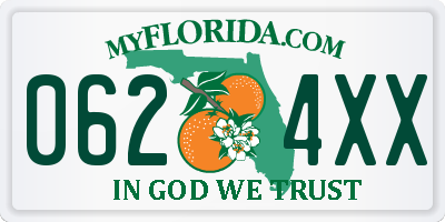 FL license plate 0624XX